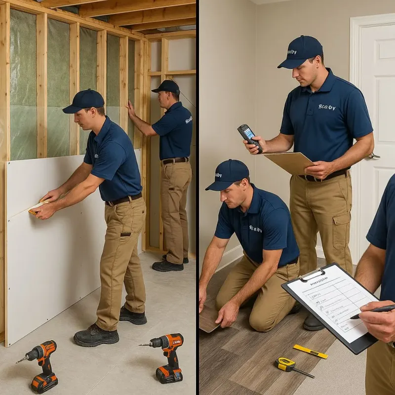 Repairs and Reconstruction process in Brock Hall, MD